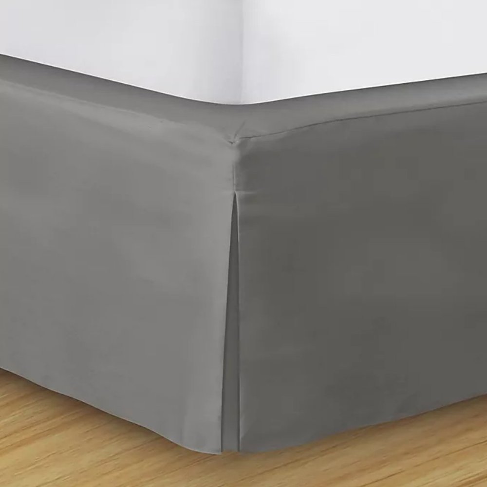 Wrap-Around Wonderskirt Twin Bed Skirt in Light Grey